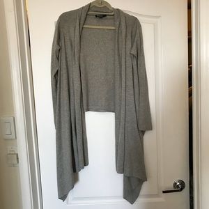 DKNY Petite Cropped Open Front Cardigan